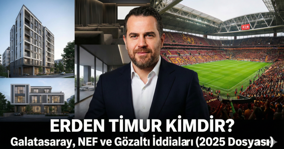 Erden Timur kimdir, Galatasaray ve NEF projeleri ile gözaltı iddiaları hakkında 2025 dosyası.