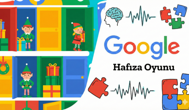 Google hafıza oyunu Santa Tracker ve beyin egzersizi temalı blog görseli.