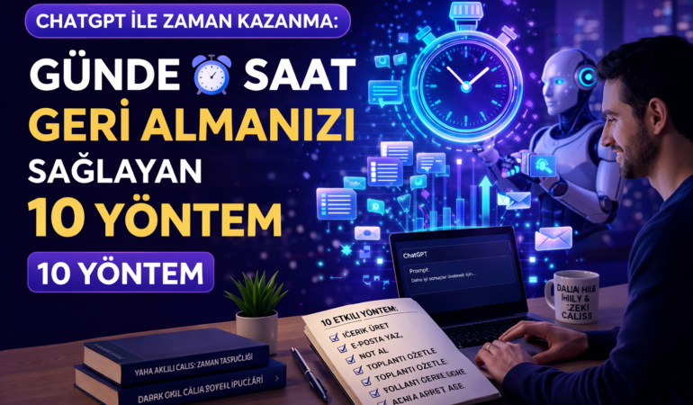 ChatGPT ile Zaman Kazanma: Günde 2 Saat Geri Almanızı Sağlayan 10 Yöntem