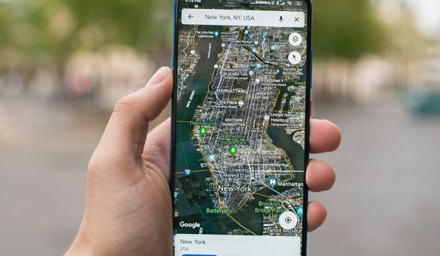Google Haritalar çevrim dışı harita için navigasyon ekranı